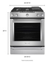 KitchenAid-KSGB900ESS-dimension view