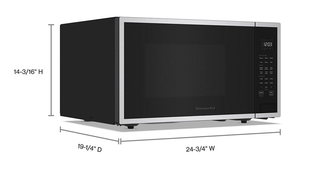 KitchenAid-KMCS324RPS-dimension view