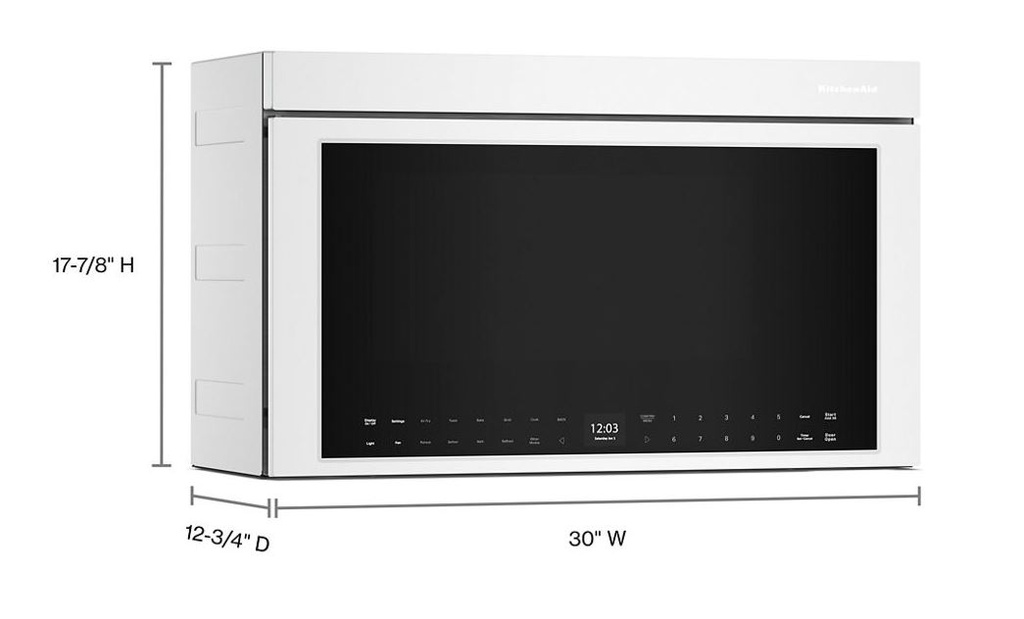 KitchenAid-KMMF530PWH-dimension view