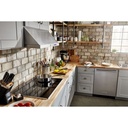 kitchenaid-KCES950KSS-black glass cooktop stainless steel design