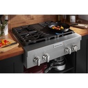 KitchenAid-KCGC500JSS-burner with modern kitchen