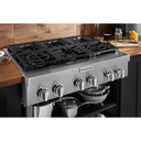 KitchenAid-KCGC506JSS-modern kitchen with 6 burner