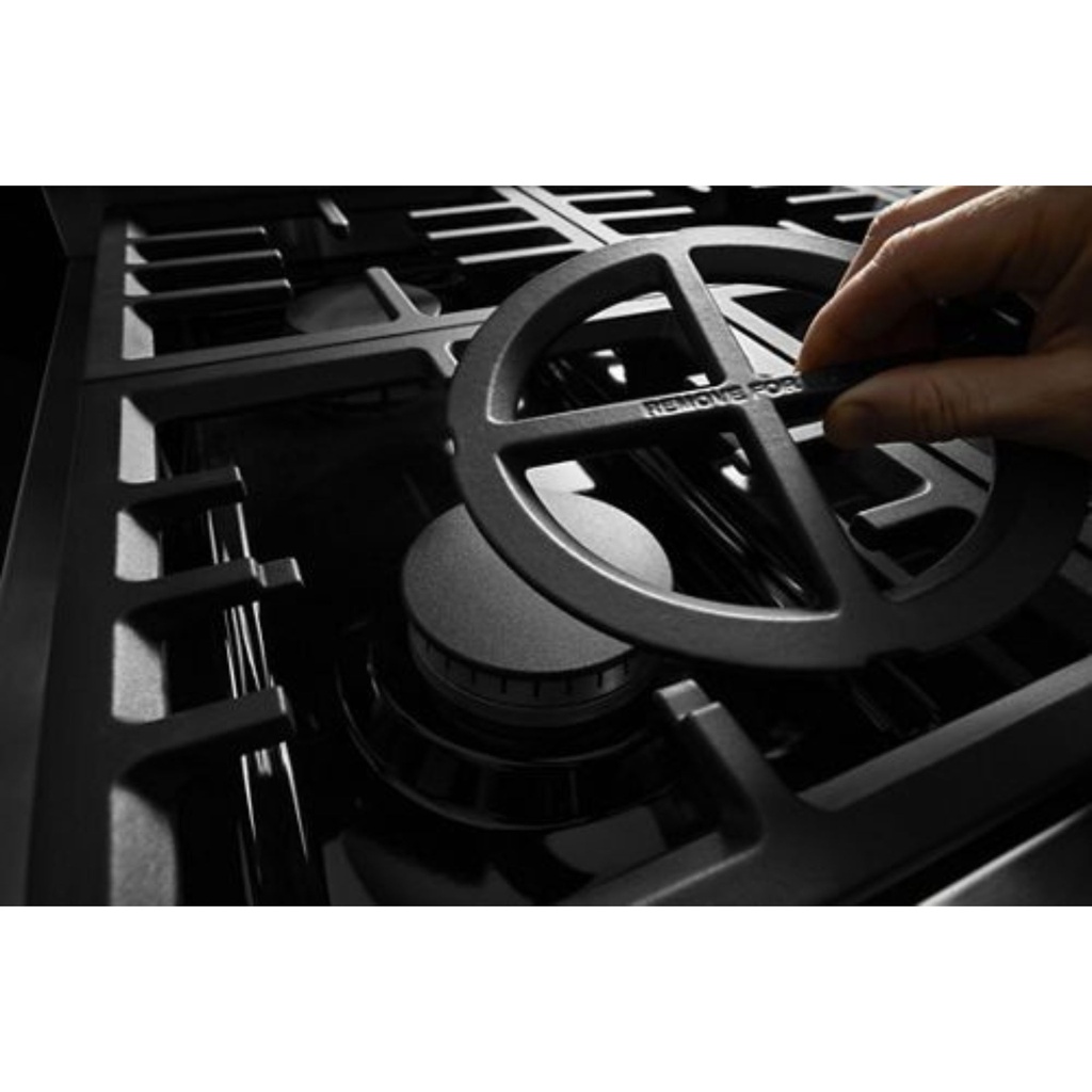 KitchenAid-KCGC506JSS-gas burner with removable grate