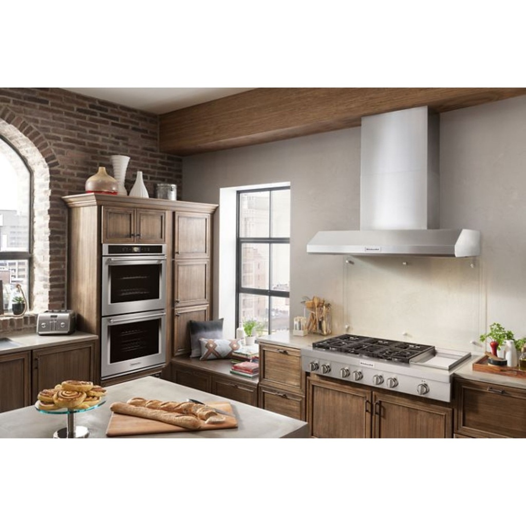 KitchenAid-KCGC558JSS-"Modern Kitchen with  Gas Rangetop