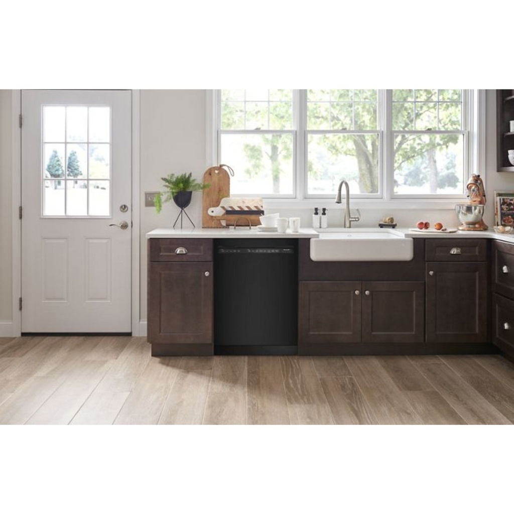 KitchenAid-KDFE104KBL-Modern Kitchen Workspace with Dishwasher