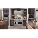 KitchenAid-KFDC558JSS-modern kitchen workspace with burner