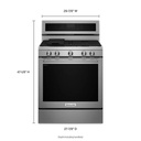 KitchenAid-KFGG500ESS-dimension view