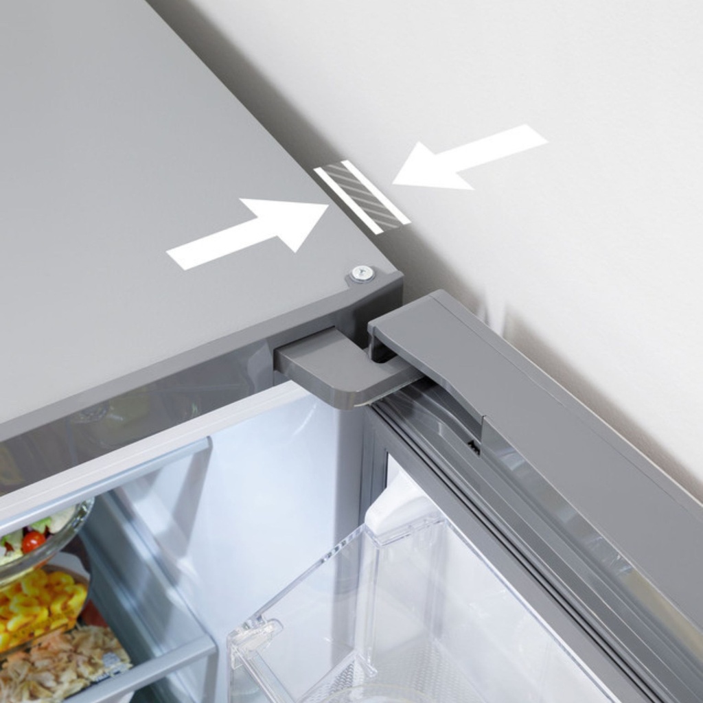 GE-GBE17HYRFS-Low-Clearance Hinge Refrigerators