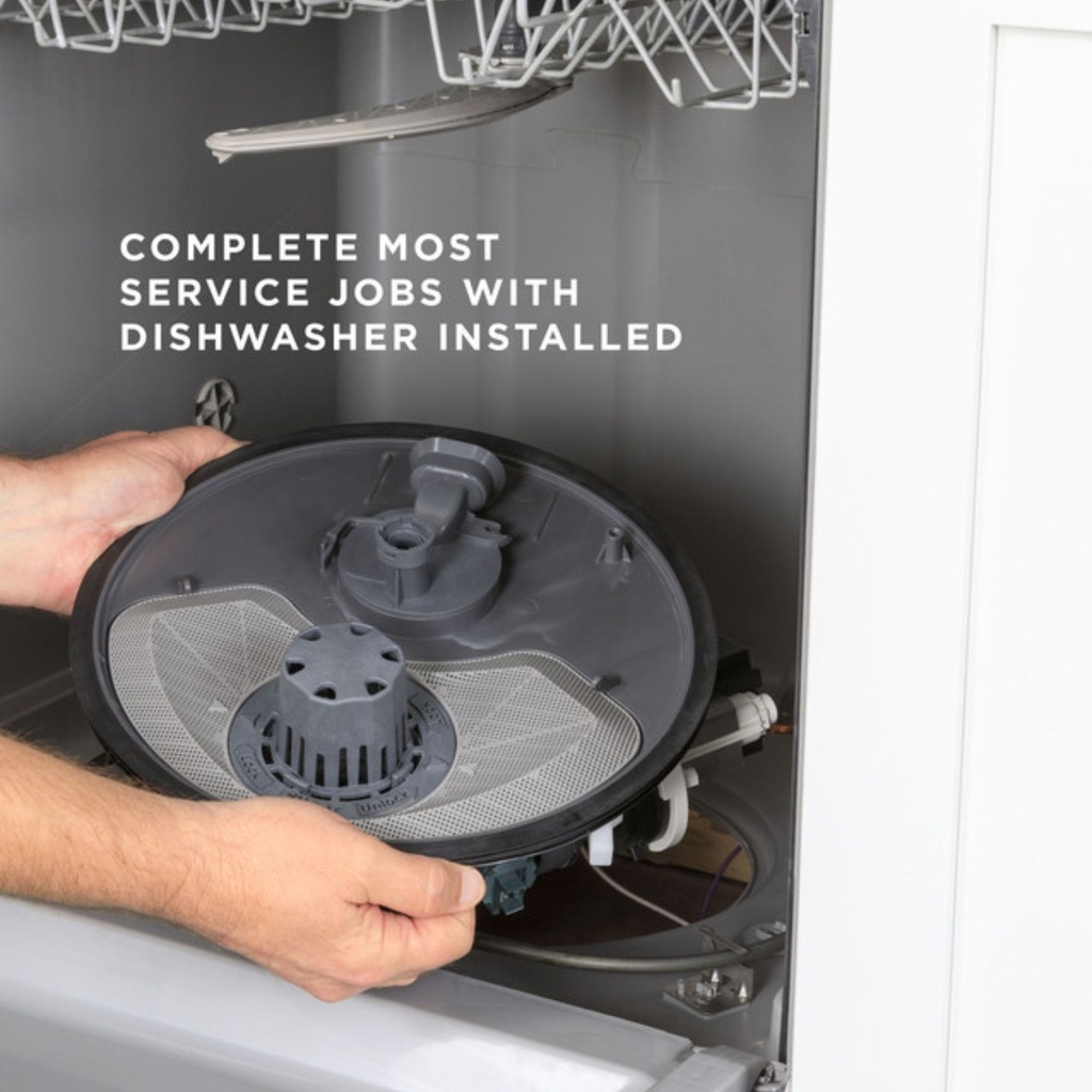 GDF535PGRBB-complete most service jobs with dishwasher installed