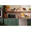 KitchenAid-KMCS522RPS-modern kitchen workspace with microwave