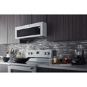 KitchenAid-KMLS311HWH-modern kitchen workspace with microwave