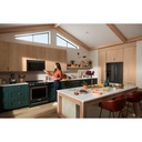 KitchenAid-KMMF530PBS-modern kitchen workspace with oven