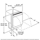 GE-GDT225SGLBB-Dimensional Diagram