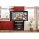 KitchenAid-KRMF536RBS-open view with food items