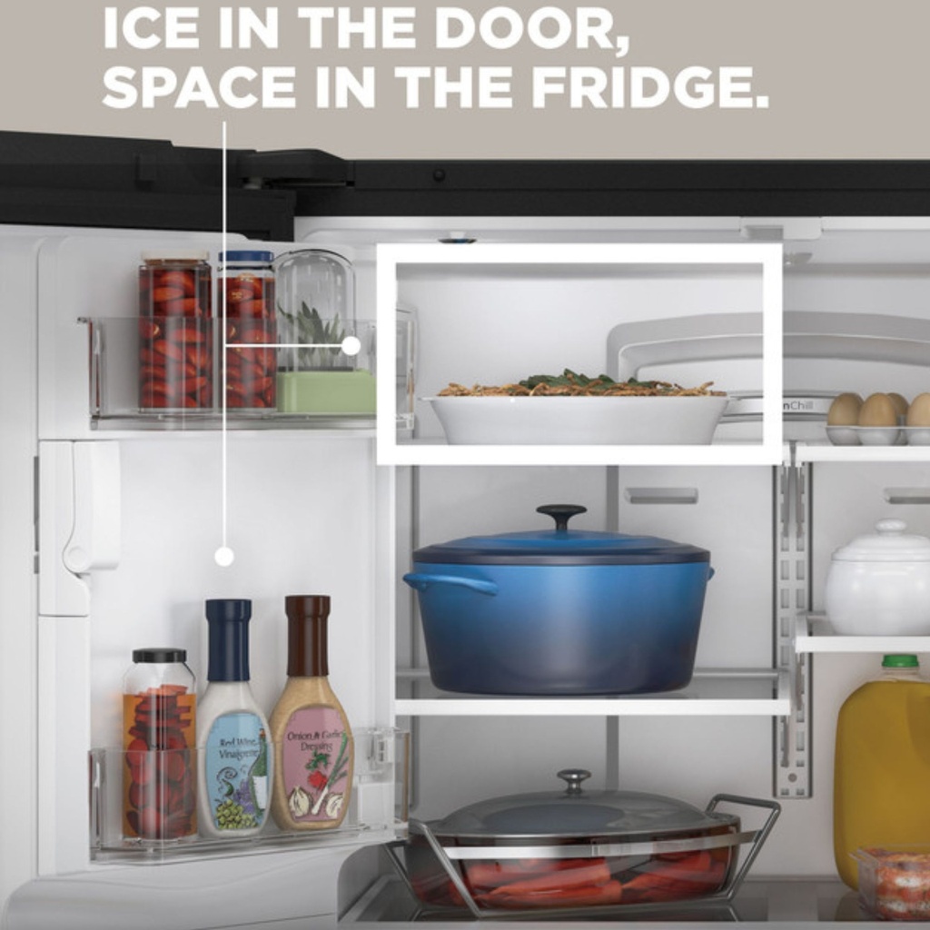 GFE28GMKES space saving icemaker