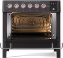 ILVE Panoramagic 36" UPMI09S3MK Induction Range, oven door opened