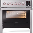 ILVE Panoramagic 36" UPMI09S3SS Induction Range, front view