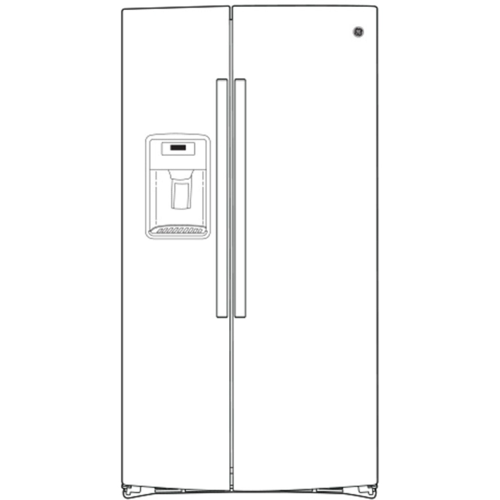 GE-GSE25GGPBB-Diagram of refrigerator