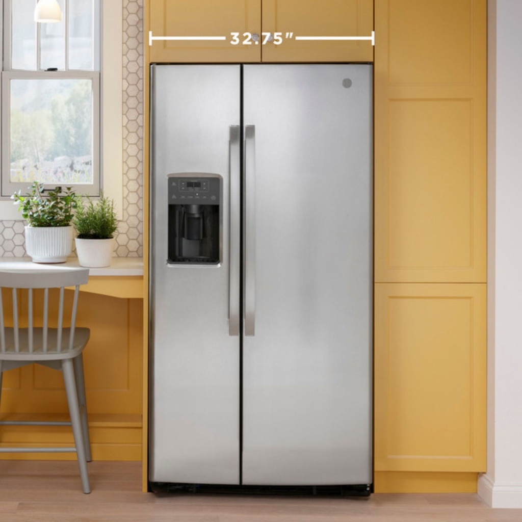 GE-GSS23GGPBB-33-Inch Wide Refrigerator