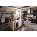 KitchenAid-KURL314KSS-Modern Kitchen Workspace with refrigerator