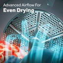 GE-GTD38EASWWS-Advanced Airflow for Even Drying