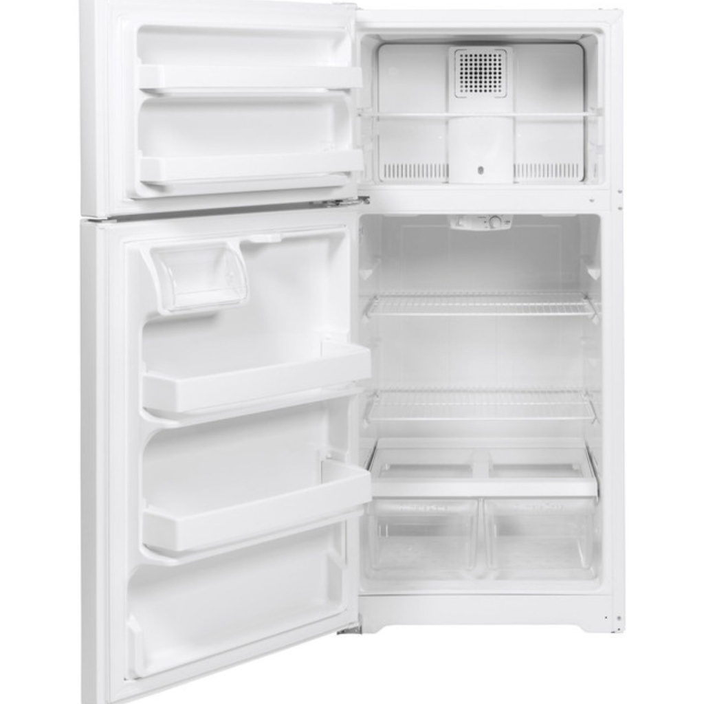 GE-GTE16DTNLWW-Clear crisper drawers