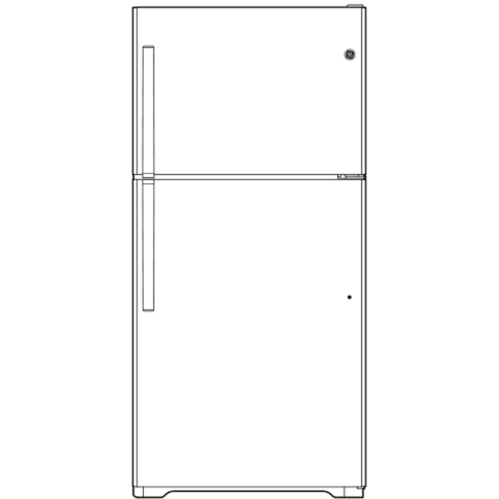 GE-GTE16DTNLWW-Diagram of refrigerator