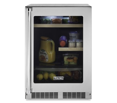 Viking VRUI5241GSS 5 Series 24 inch Glass Door Undercounter Refrigerator with 5.5 cu. ft. Capacity