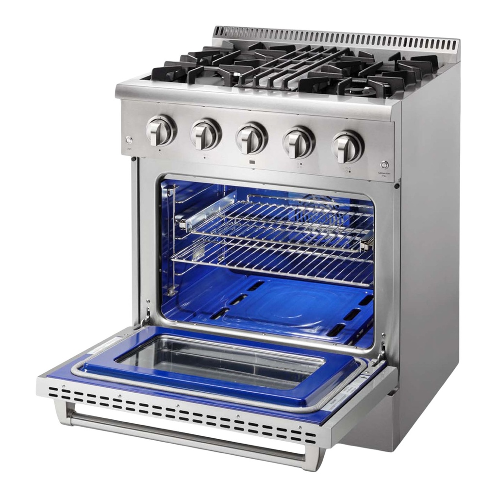 Thor Kitchen-HRD3088U-tilted view with door open