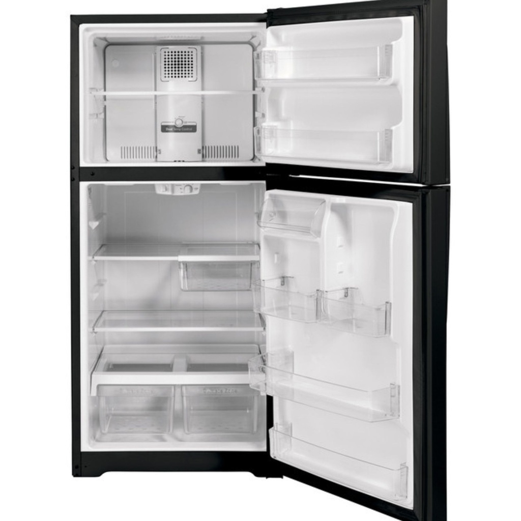 GE-GTS22KGNRBB-Clear Crisper Drawers