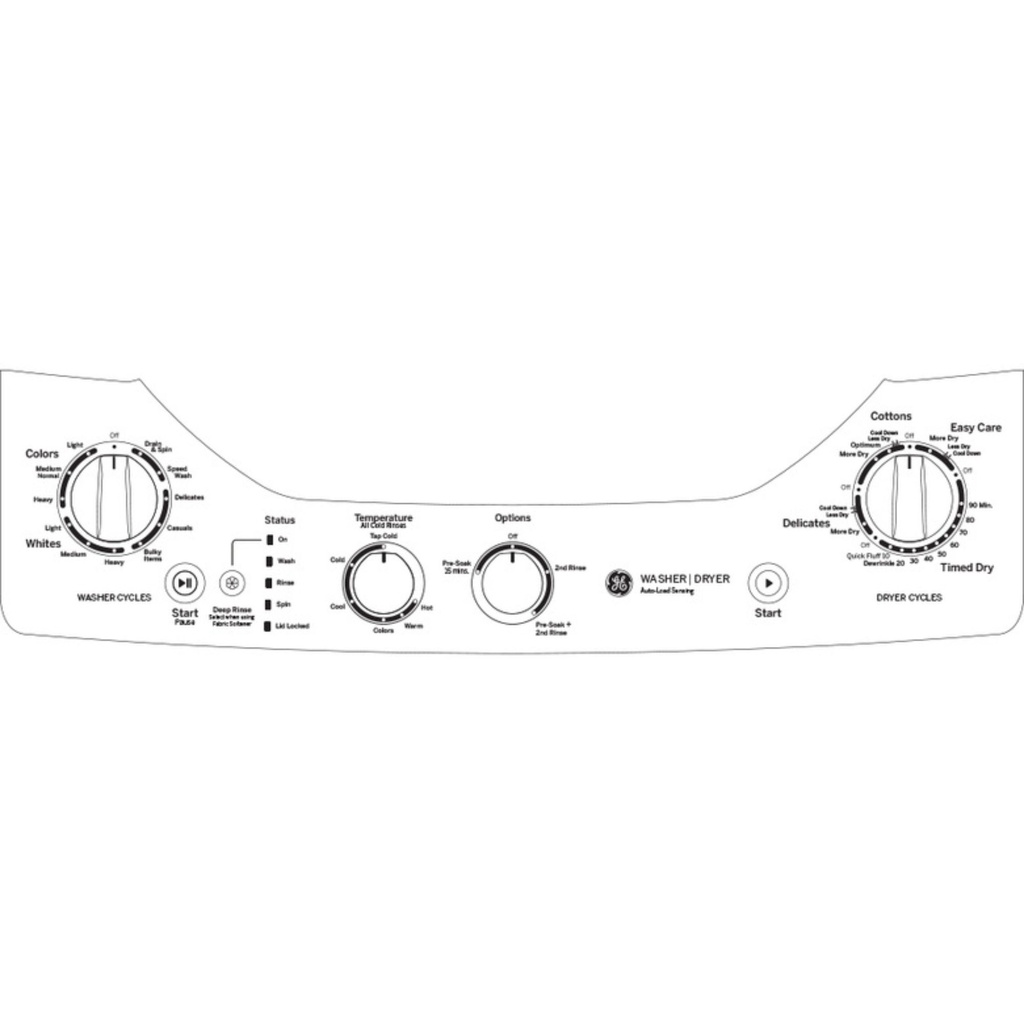 GE-GUD24ESSMWW-Control panel