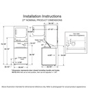 GE-GUD27EESNWW-Installation Instruction