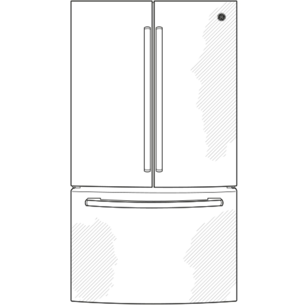 GWE19JGLBB diagram of refrigerator