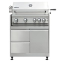 Thor Kitchen-MK04SS304-front view with knobs and handle