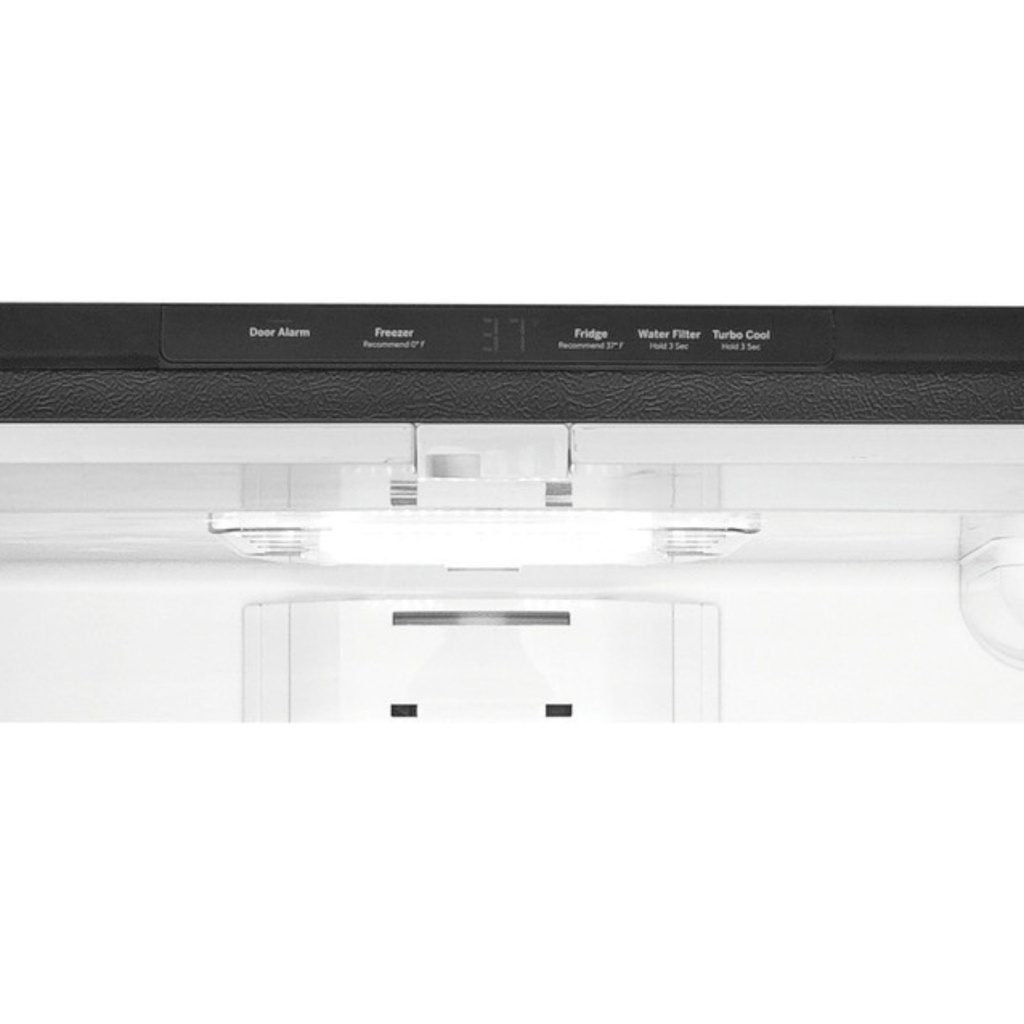 GE-GWE22JYMFS-Internal controls with actual-temperature setting display