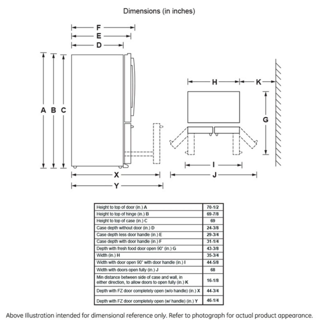 GE-GYE22GENDS-Dimensions