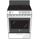 GE-JAS640RMSS-Diagram of Electric Range