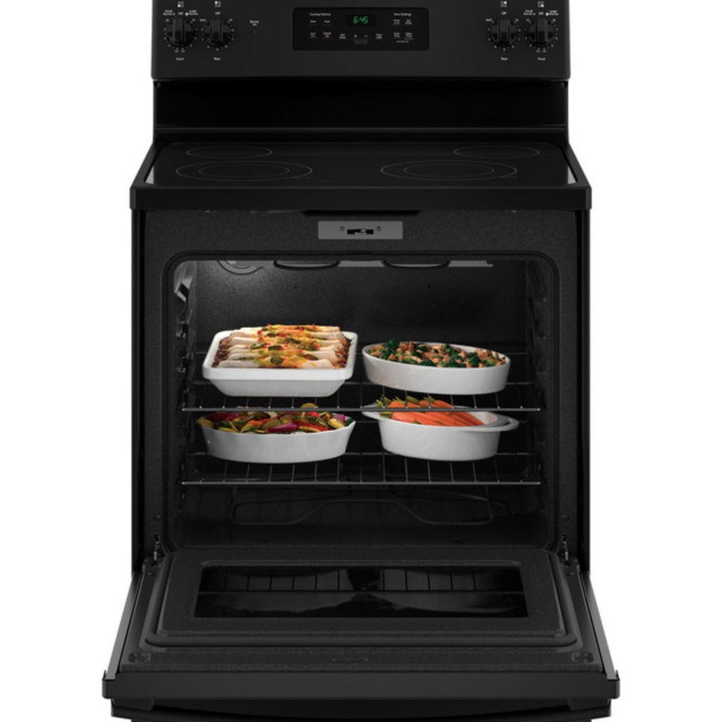 GE-JB645DKBB-Electric Range with Open Oven