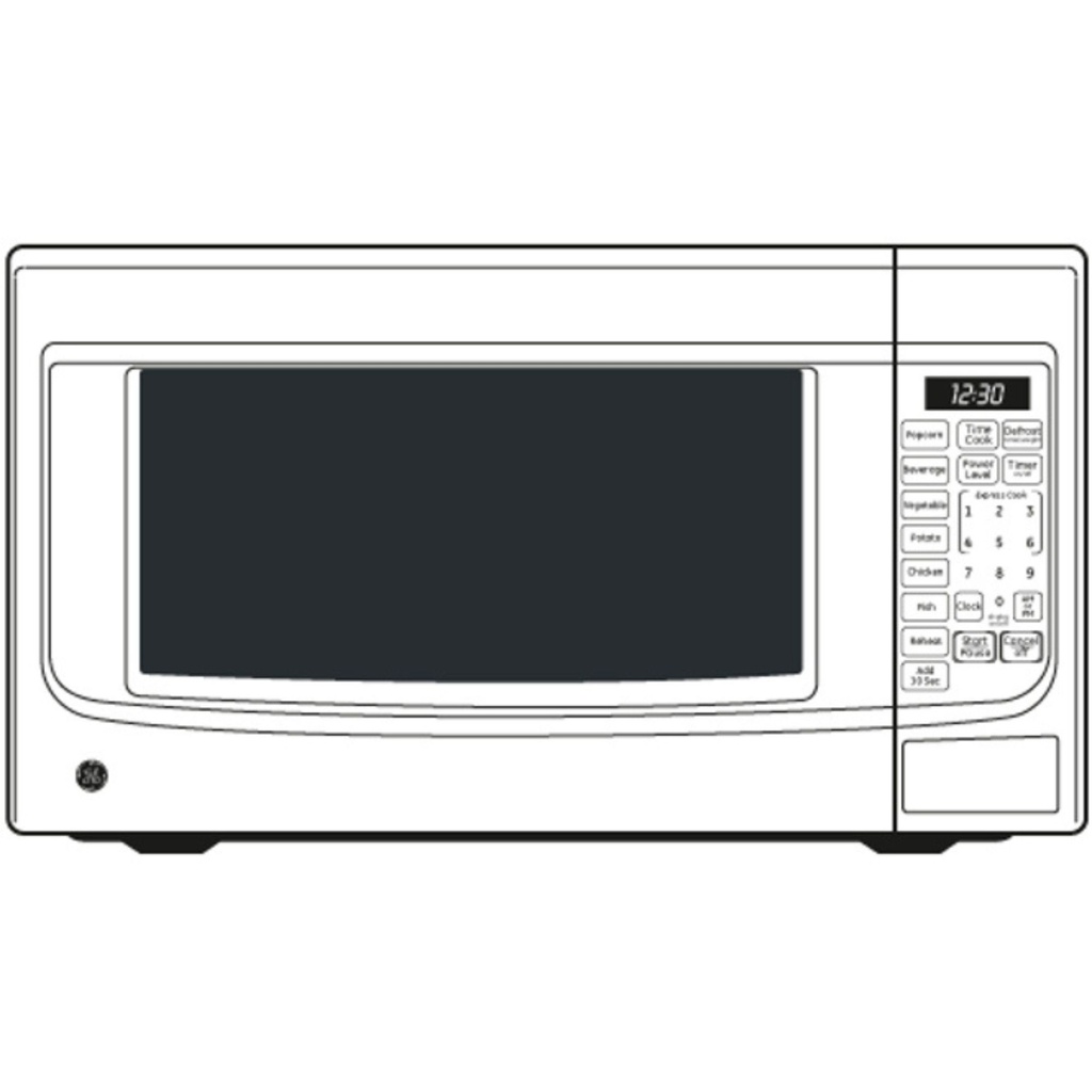 GE-JES1460DSBB-Diagram of Countertop Microwaves