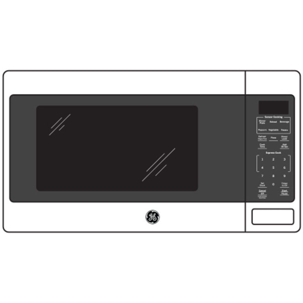 GE-JES1657DMBB-Diagram of Countertop Microwaves