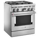 KitchenAid KFDC500J 30 inch Smart Commercial-Style Dual Fuel Range with 4 Burners, 4.1 Cu. Ft. Capacity and Even-Heat True Convection