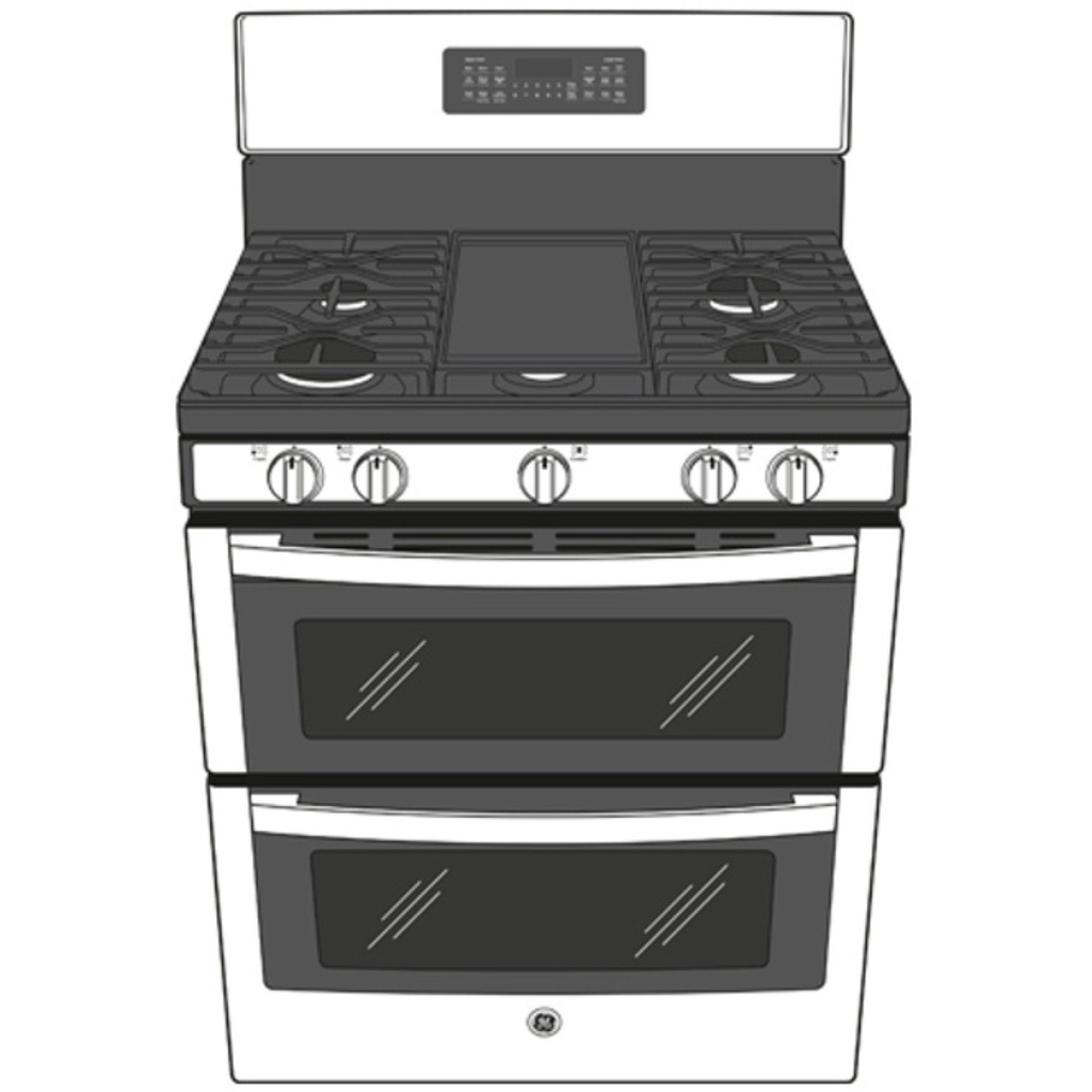 GE-JGBS86SPSS-Diagram of Gas double oven