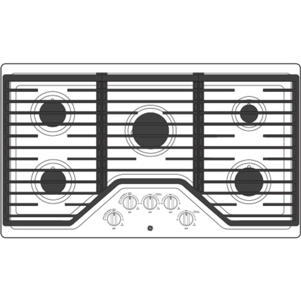JGP5036SLSS-diagram of gas cooktop