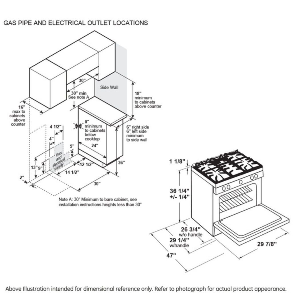 GE-JGSS66SELSS-Dimensional