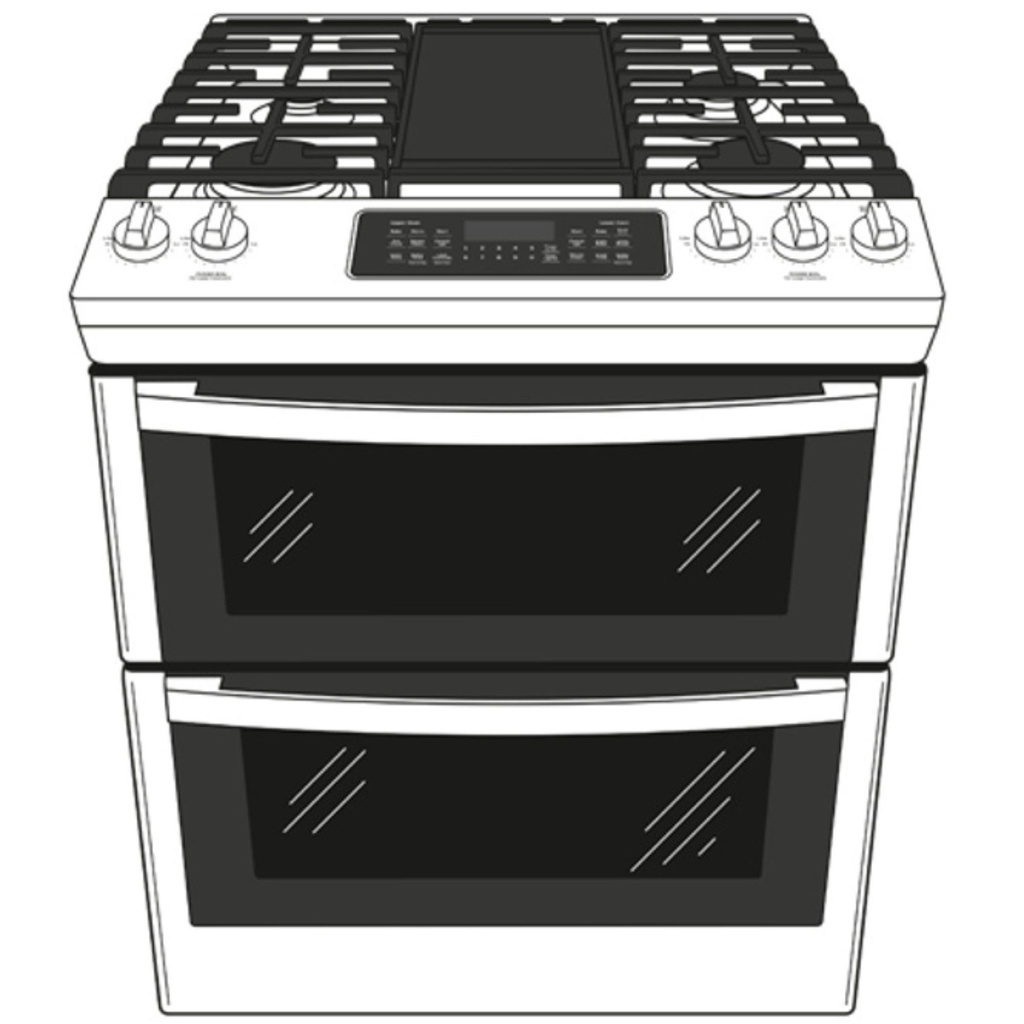 GE-JGSS86SPSS-Diagram of double oven