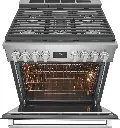 Electrolux ECFD3068AS 30 inch Dual-Fuel Freestanding Range with 5 Burners Including 2 Brass Burners, 4.6 cu. ft. Oven Capacity, True Convection, in Stainless Steel