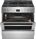 Electrolux ECFD3668AS 36" Dual Fuel Range with 6 Burners, 4.4 cu. ft. Oven Capacity, True Convection, Continuous Cast Iron Grates and Temperature Probe in Stainless Steel