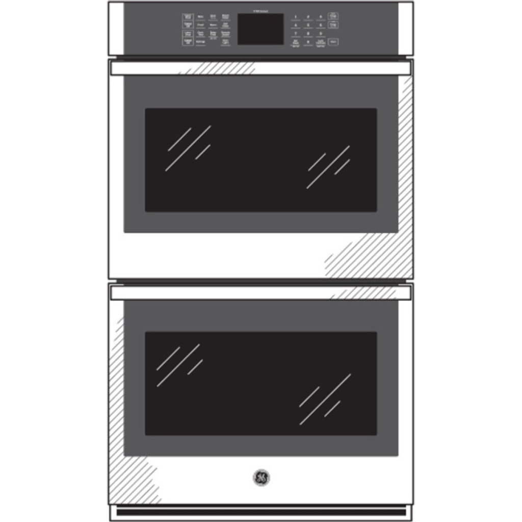 GE-JKD3000SNSS-Diagram of double wall oven