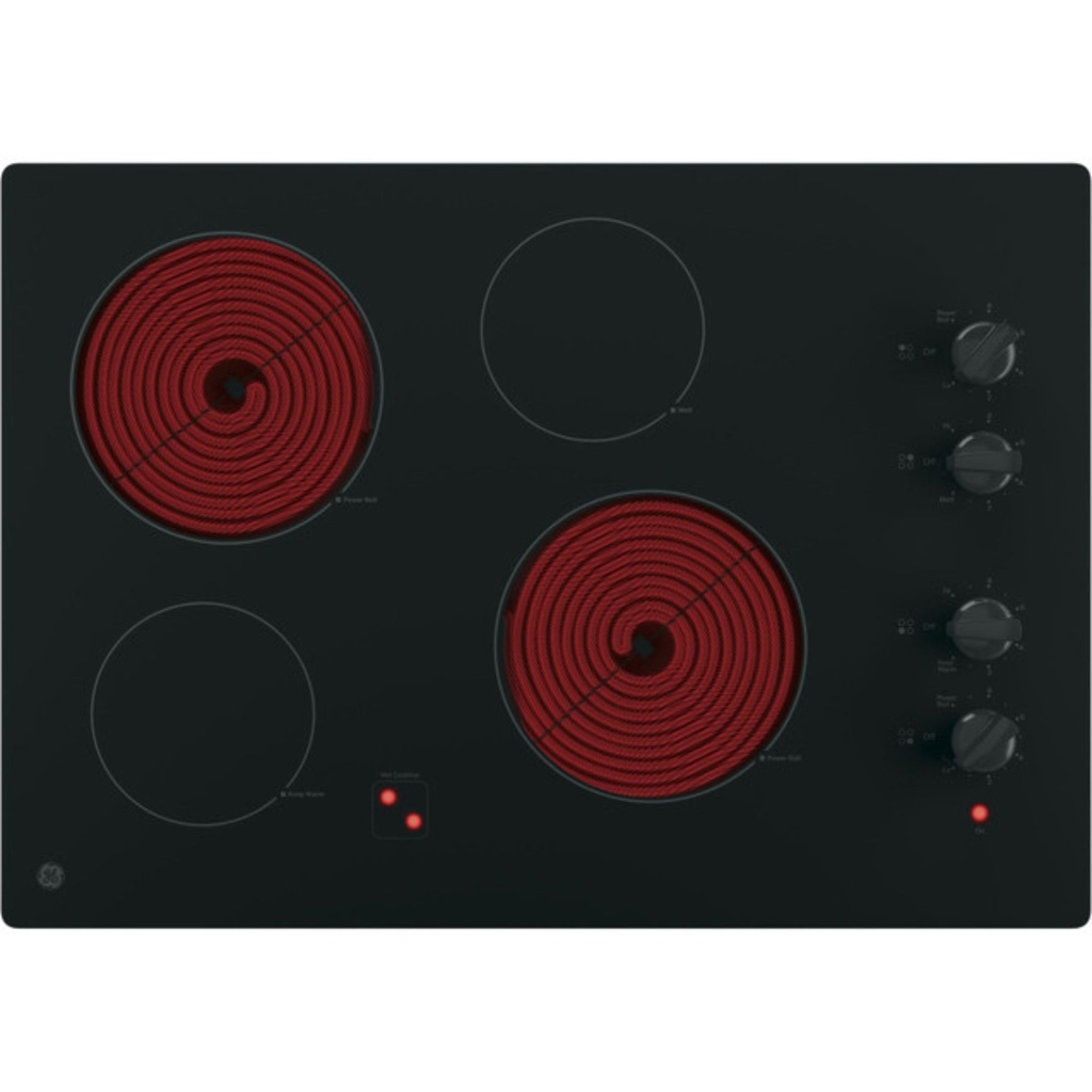 GE-JP3030DWBB-Four radiant cooking elements