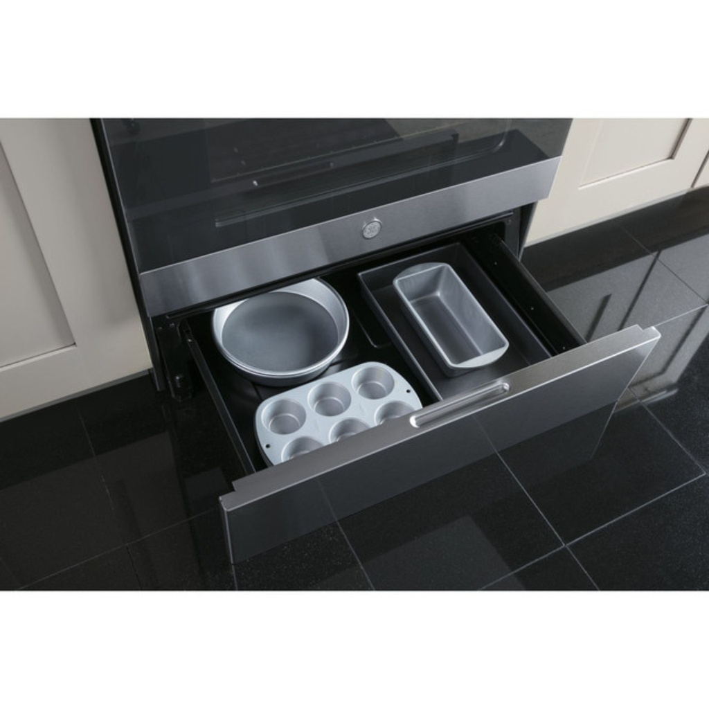 GE-JS645SLSS-Removable full-width storage drawer